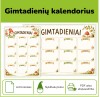 Gimtadienių kalendorius | Nykštukų tema (Nr. P177)
